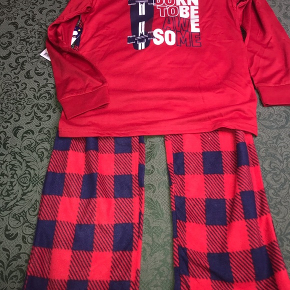 Nwt 6 7 robe pajamas 3pc skateboarding boys set christmas winter loungewear fall - Picture 3 of 9